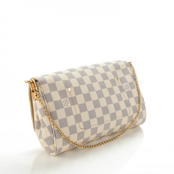 LOUIS VUITTON Damier Azur Favorite MM - Picture 2 of 9